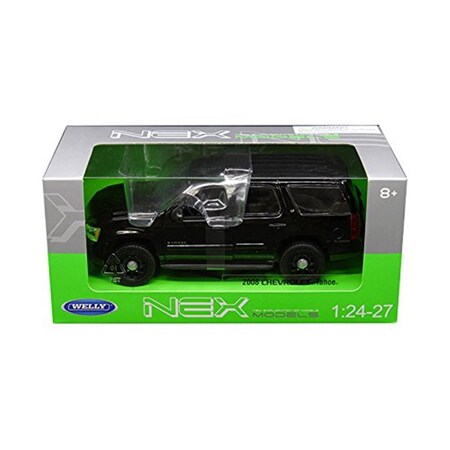 Welly 2008 Chevrolet Tahoe Unmarked Police Version Black 1-24-1-27 Diecast Model Car 22509WEP-BK